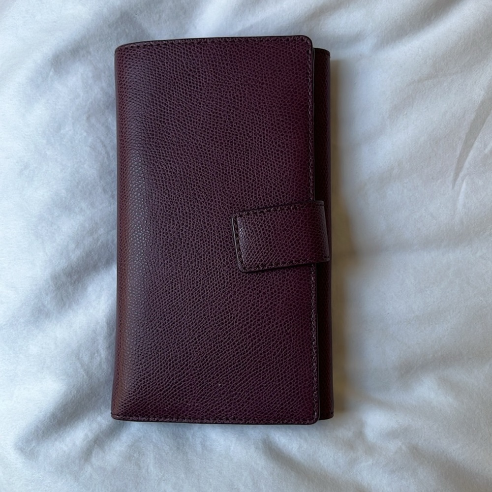 Michael Kors burgundy wallet with gold details. - Picture 2 of 4